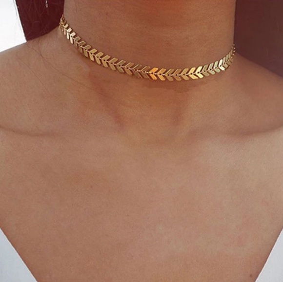 arrow gold choker necklace adjust Jewelry - Arrow Minimalistic Simple Layering Choker Necklace